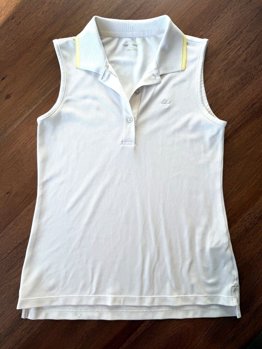 Tory Burch Sport Golf Tennis Pickleball Polo Tank Top White - Women's Size XS